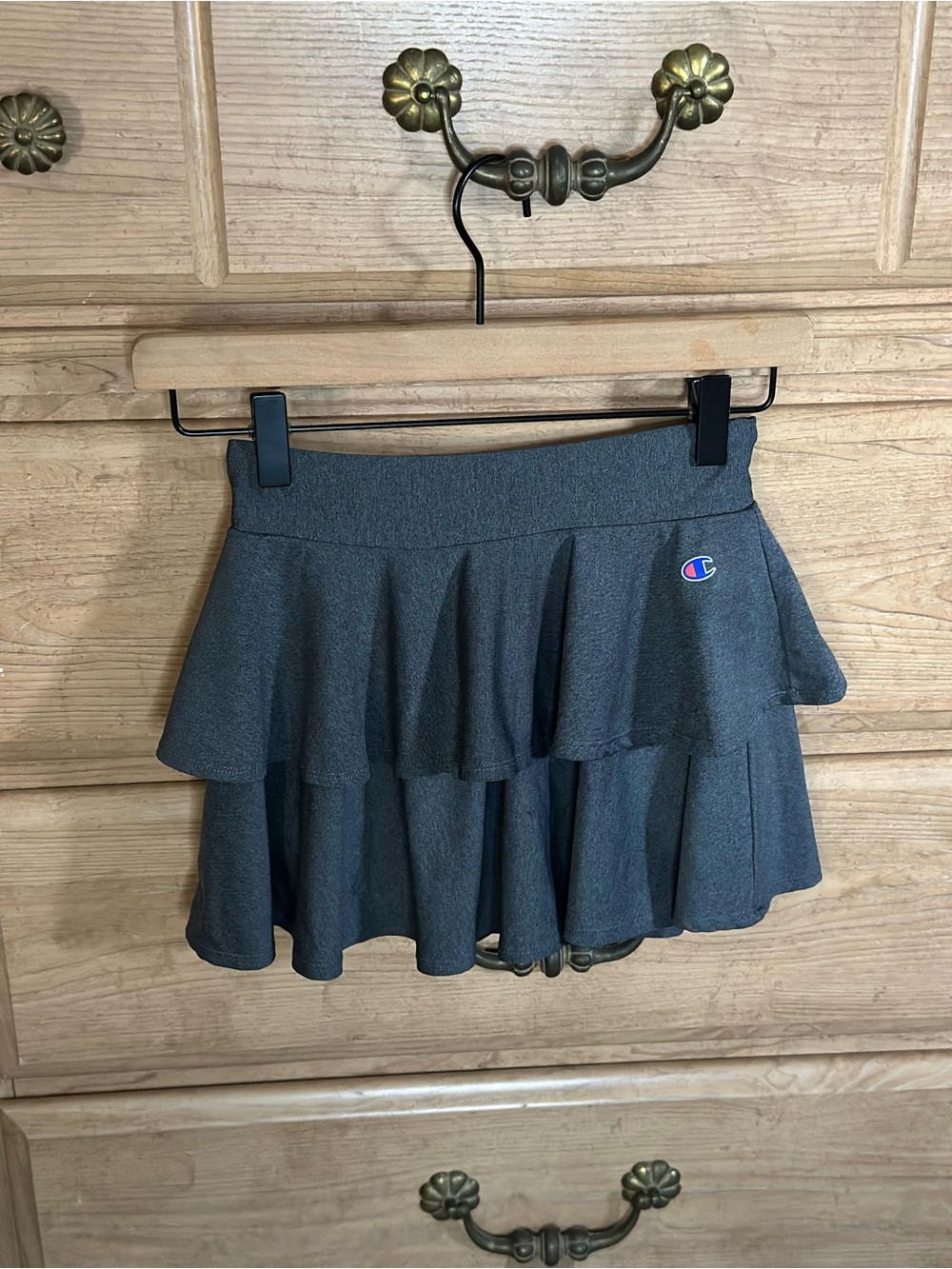 Champion | Charcoal Tiered Skater Skort | Size 7/8 Y